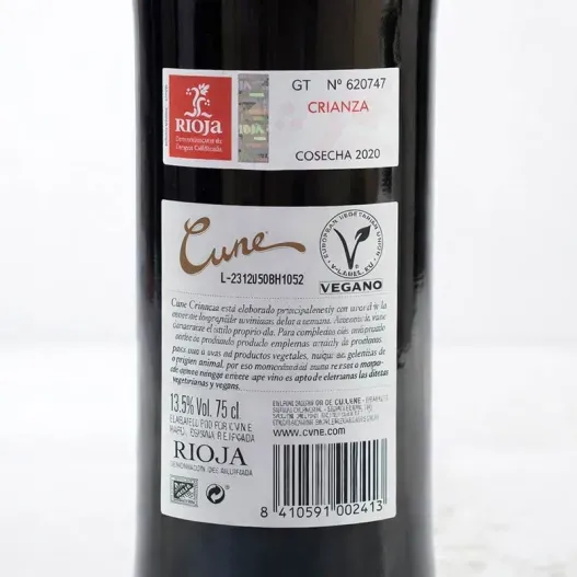 Kit con Vino Cune Crianza con caja impresa (Muestra del producto)
