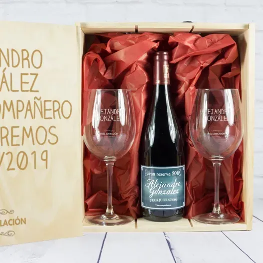 Kit jubilaci&oacute;n personalizado (Foto de catálogo)
