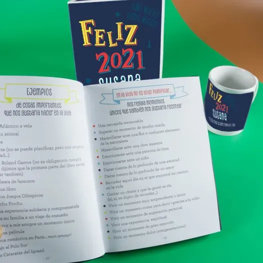Kit Navidad '100 cosas que me gustar&iacute;a hacer...' (Detalle de presentación)