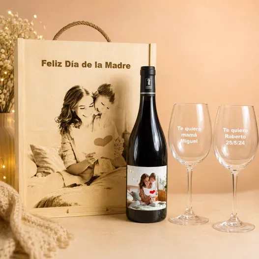 Kit personalizado con foto grabada (Idea de regalo original)