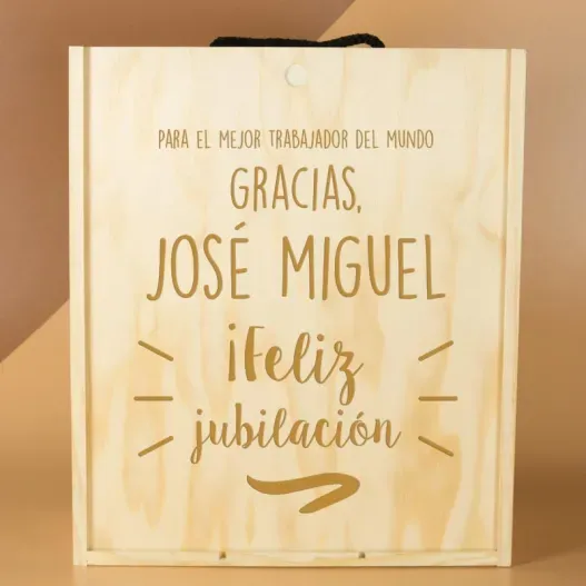 Kit personalizado para jubilaci&oacute;n (Detalle de presentación)