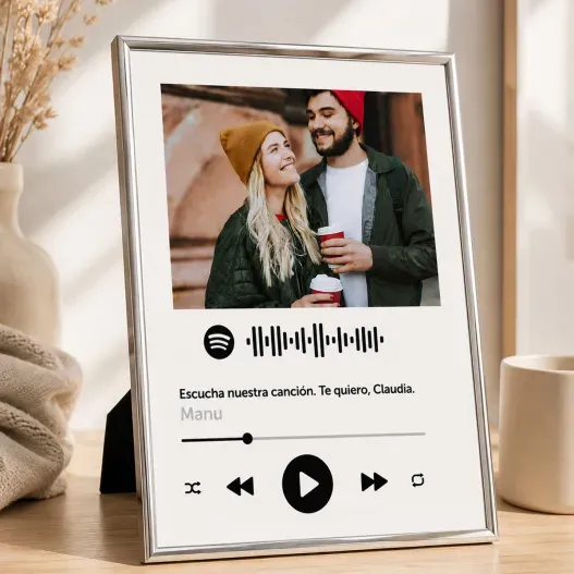 L&aacute;mina personalizada con c&oacute;digo Spotify