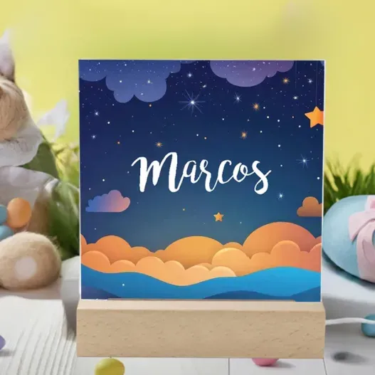 L&aacute;mpara infantil personalizada  (Idea de regalo original)