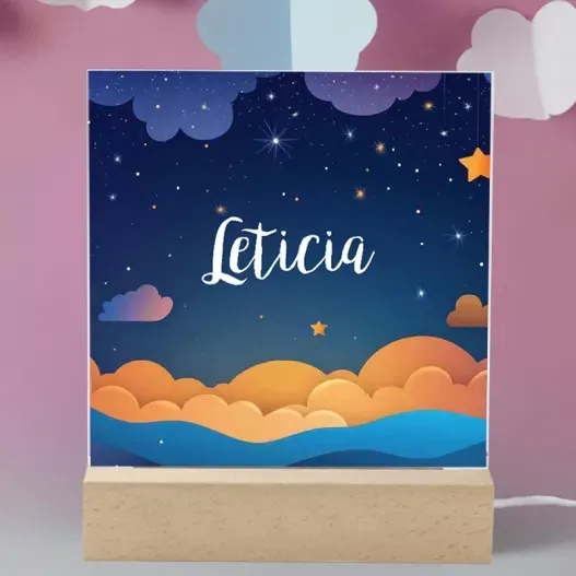 L&aacute;mpara infantil personalizada 