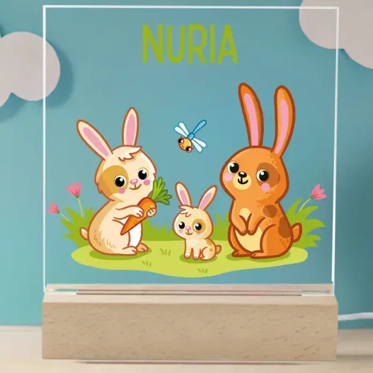 L&aacute;mpara infantil personalizada con nombre (Vista alternativa)