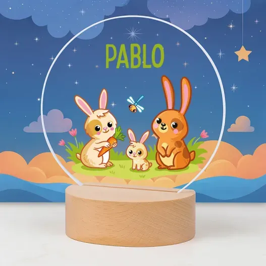 L&aacute;mpara infantil personalizada con nombre