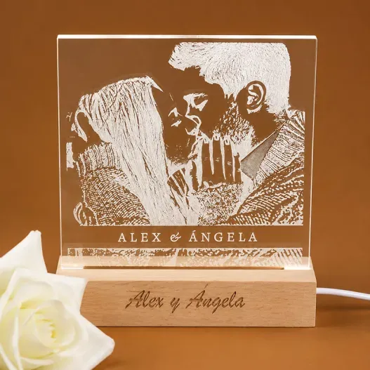 L&aacute;mpara LED personalizada (Detalle de presentación)