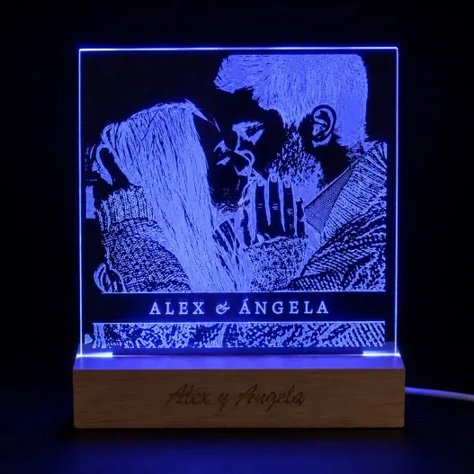 L&aacute;mpara LED personalizada (Idea de regalo original)