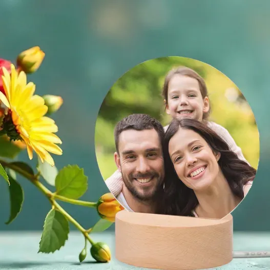 L&aacute;mpara LED Personalizada con Foto (Vista alternativa)