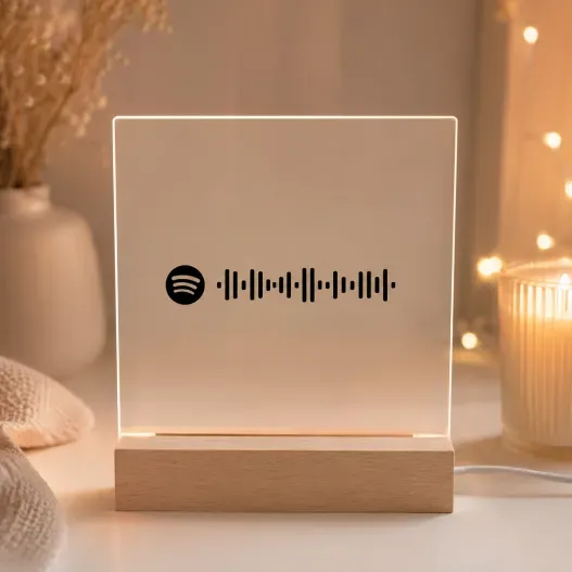 L&aacute;mpara Personalizada con c&oacute;digo Spotify