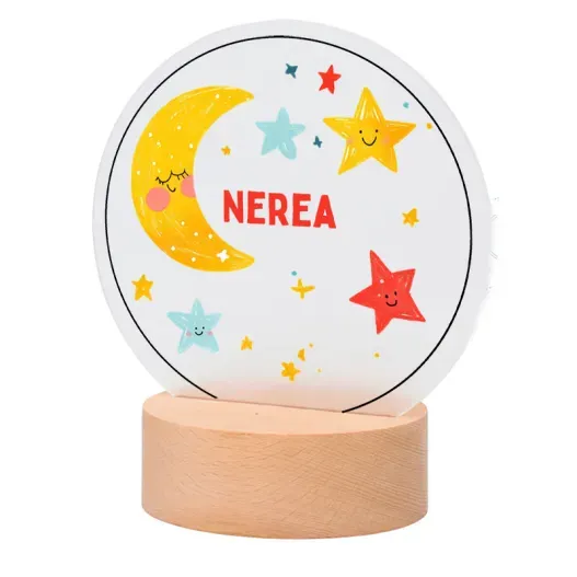 L&aacute;mpara personalizada infantil con nombre (Detalle de presentación)