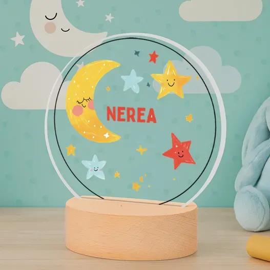 L&aacute;mpara personalizada infantil con nombre (Vista alternativa)