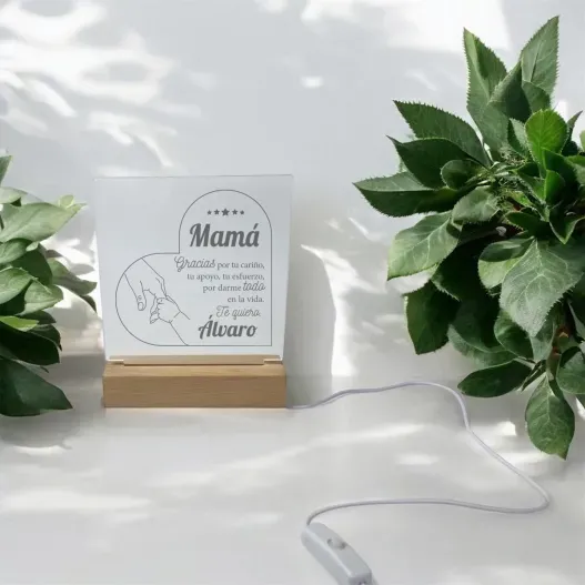 L&aacute;mpara Personalizada 'Juntos'  (Idea de regalo original)