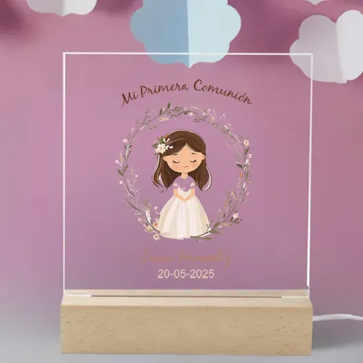 L&aacute;mpara personalizada 'Mi Primera Comuni&oacute;n' (Vista alternativa)
