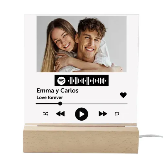 L&aacute;mpara Personalizada Spotify