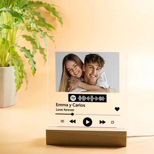 L&aacute;mpara Personalizada Spotify (Vista alternativa)