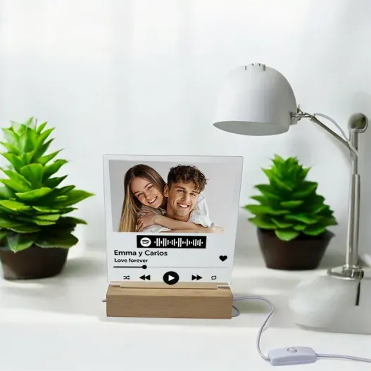 L&aacute;mpara Personalizada Spotify (Idea de regalo original)