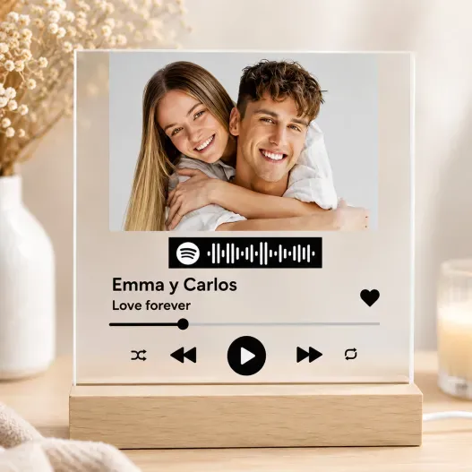 L&aacute;mpara Personalizada Spotify (Vista alternativa)