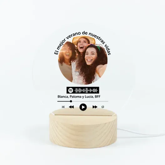 L&aacute;mpara Spotify Personalizada (Vista alternativa)
