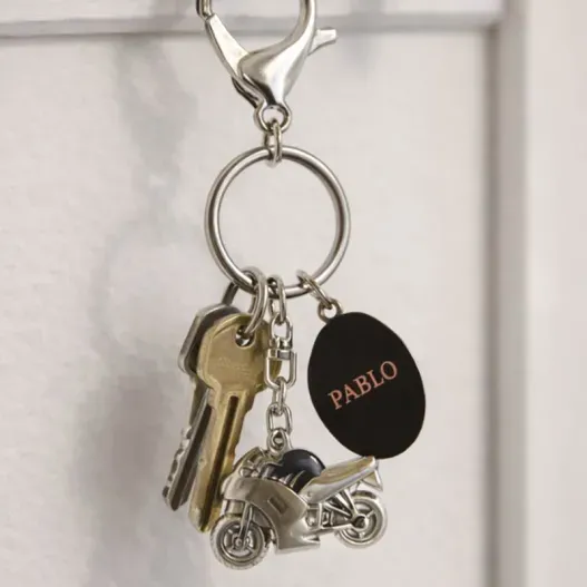 Llavero moto grabado (Muestra del producto)