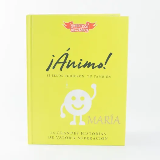 Libro &iexcl;&Aacute;nimo! con nombre grabado (Foto de catálogo)