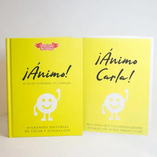 Libro &iexcl;&Aacute;nimo! con tarjeta personalizada