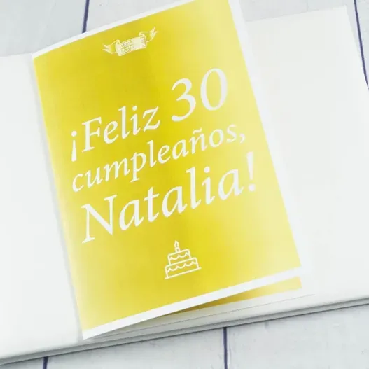 Libro de firmas con tarjeta personalizada (Foto de catálogo)