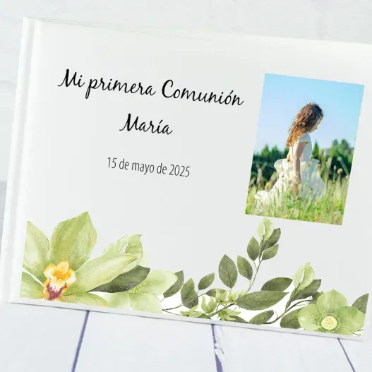 Libro de firmas Mi Primera Comuni&oacute;n (Detalle de presentación)