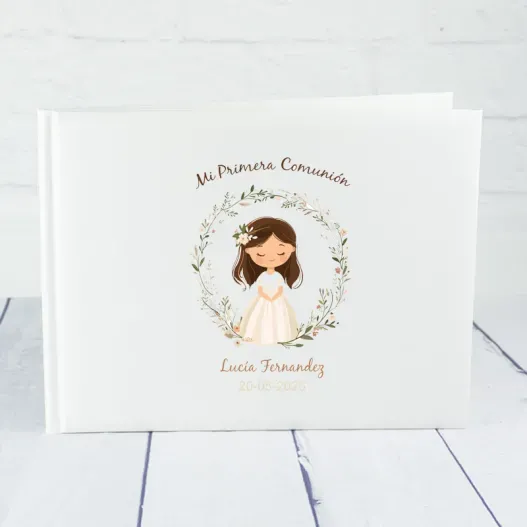 Libro de firmas personalizado Comuni&oacute;n (Idea de regalo original)