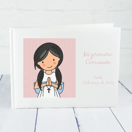 Libro de firmas personalizado Comuni&oacute;n 'Ni&ntilde;a'