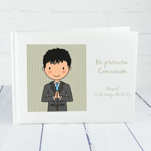 Libro de firmas personalizado Comuni&oacute;n 'Ni&ntilde;o' (Vista alternativa)