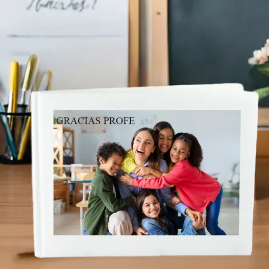 Libro de firmas personalizado para profe