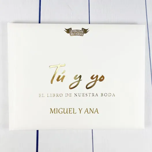 Libro de firmas: T&uacute; y yo, el libro de nuestra boda (Idea de regalo original)