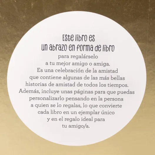 El libro de nuestra amistad (Idea de regalo original)