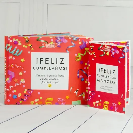 Libro &iexcl;Feliz Cumplea&ntilde;os! (Detalle de presentación)