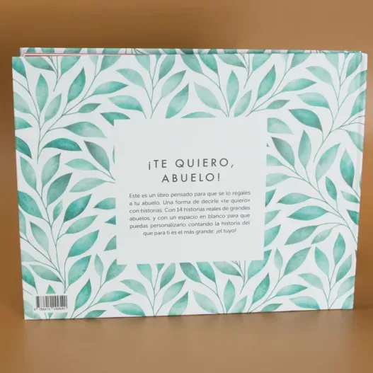 Libro &iexcl;Gracias, abuelo! con tarjeta personalizada (Detalle de presentación)