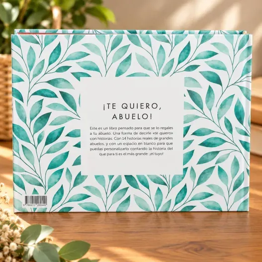 Libro &iexcl;Gracias, abuelo! con tarjeta personalizada (Detalle de presentación)