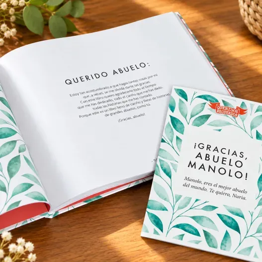Libro &iexcl;Gracias, abuelo! con tarjeta personalizada (Vista alternativa)