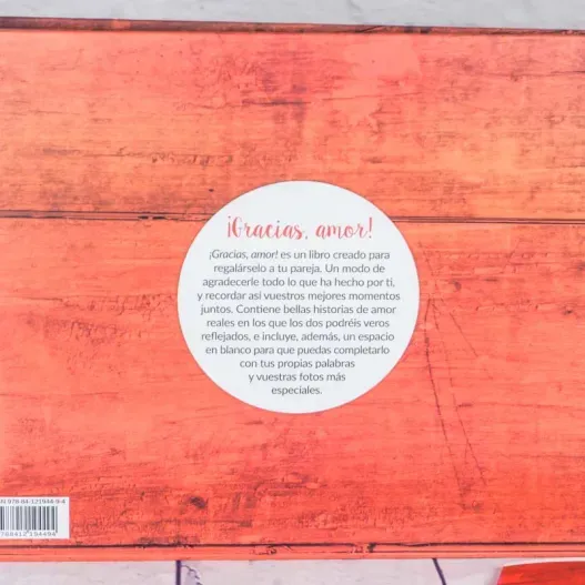 Libro 'Gracias amor' con tarjeta personalizada (Vista alternativa)