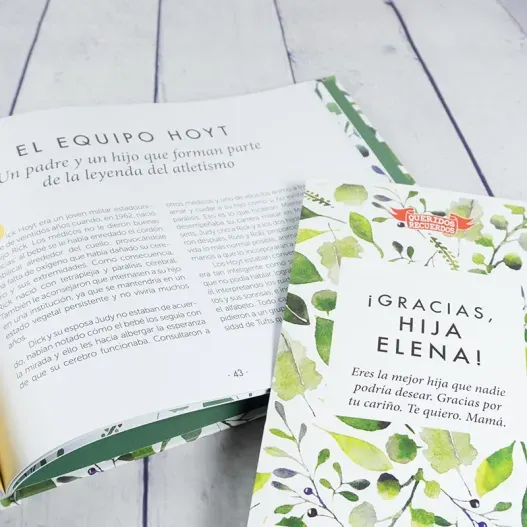 Libro &iexcl;Gracias, hij@! con tarjeta personalizada (Idea de regalo original)