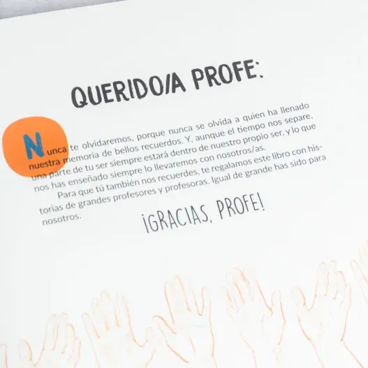 Libro &iexcl;Gracias, profe! (Vista alternativa)