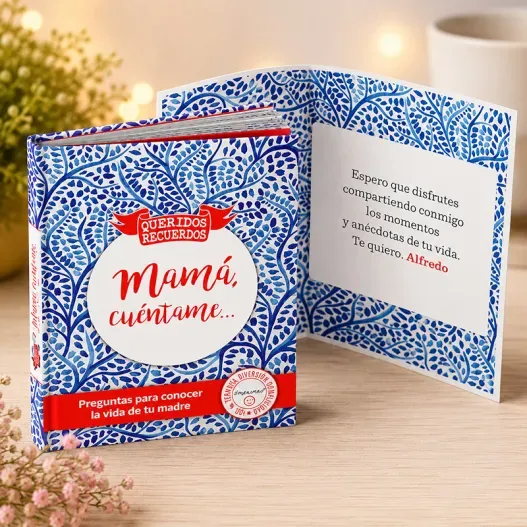 Libro Mam&aacute; cu&eacute;ntame con tarjeta personalizada (Vista alternativa)