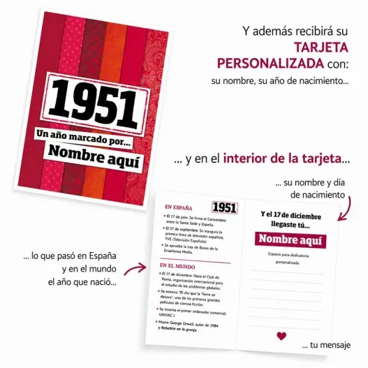 Libro "Nosotros, los Ni&ntilde;os de los a&ntilde;os 50" (Idea de regalo original)