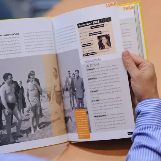 Libro "Nosotros, los ni&ntilde;os de los a&ntilde;os 60" (Foto de cerca)