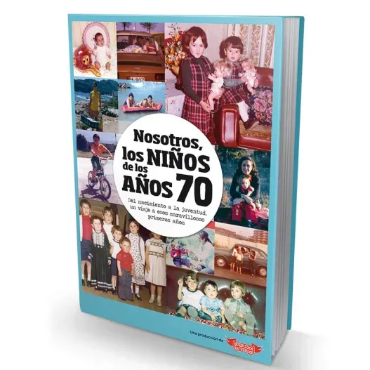 Libro "Nosotros, los Ni&ntilde;os de los a&ntilde;os 70" (Detalle de presentación)