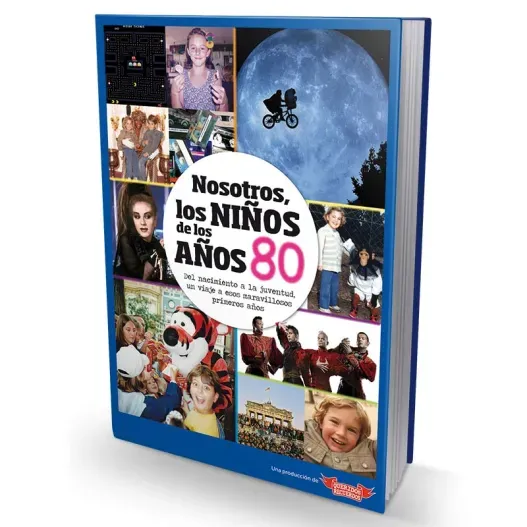 Libro "Nosotros, los Ni&ntilde;os de los a&ntilde;os 80" (Opción de grabado)
