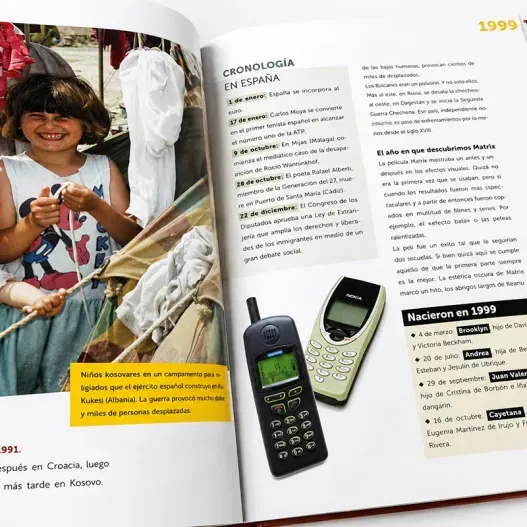 Libro "Nosotros, los Ni&ntilde;os de los a&ntilde;os 90" (Opción de grabado)