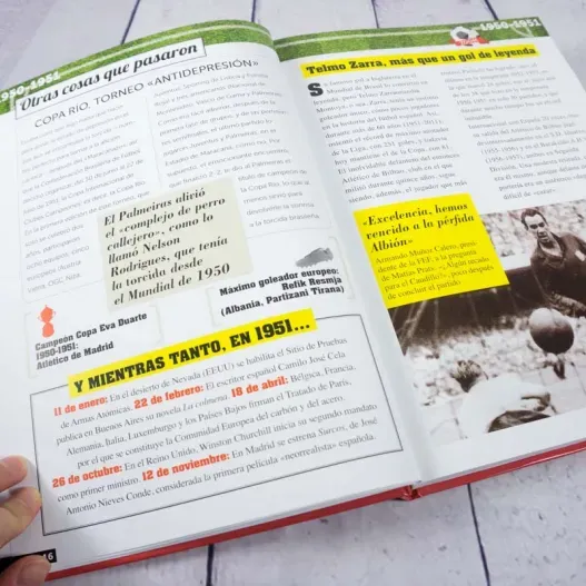Libro 'Nosotros, los ni&ntilde;os futboleros en los a&ntilde;os 50' (Detalle de presentación)
