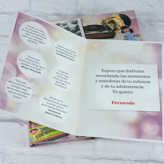 Libro Queridos Recuerdos y tarjeta para tu pareja (Vista alternativa)