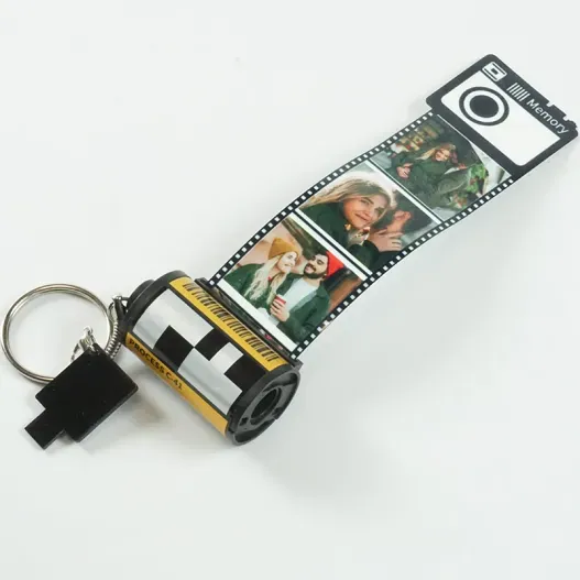 Llavero carrete de fotos personalizado (Foto de catálogo)